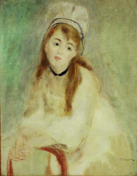 Porträt einer jungen Frau c1876 – Pierre-Auguste Renoir Pierre-Auguste Renoir 70x85