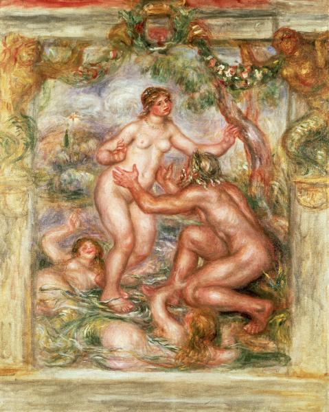 Die Saône, die in die Rhône fließt – Pierre-Auguste Renoir Pierre-Auguste Renoir 70x85