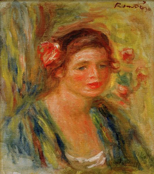 Renoir Kopf einer jungen Frau 1910 – Pierre-Auguste Renoir Pierre-Auguste Renoir 70x85