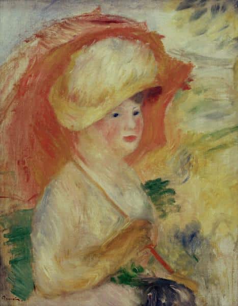 Frau mit Sonnenschirm 1883 – Pierre-Auguste Renoir Pierre-Auguste Renoir 70x85