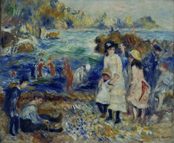 Kinder am Meer 1883 – Pierre-Auguste Renoir Pierre-Auguste Renoir 85x75