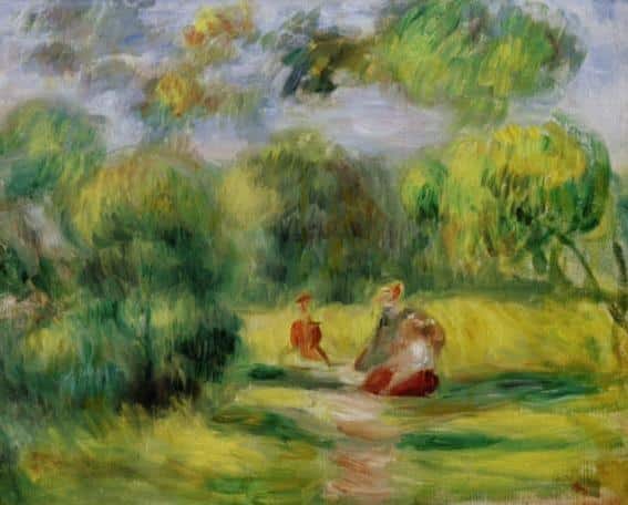 Landschaft mit Menschen – Pierre-Auguste Renoir Pierre-Auguste Renoir 85x75