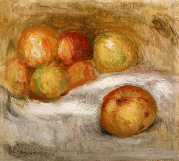 Stillleben mit Äpfeln – Pierre-Auguste Renoir Pierre-Auguste Renoir 70x70