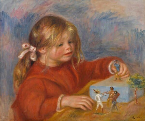 Claude Renoir beim Spielen, um 1905 – Pierre-Auguste Renoir Pierre-Auguste Renoir 85x75