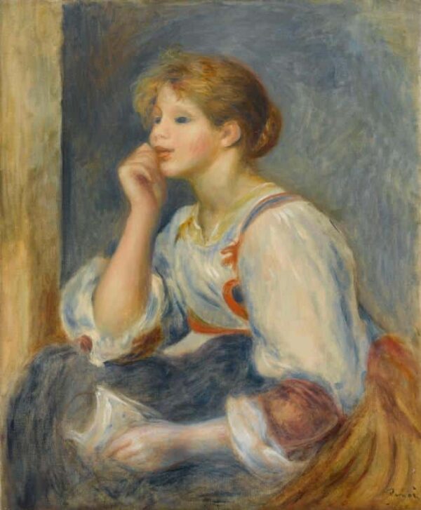 Frau mit einem Brief, um 1890 – Pierre-Auguste Renoir Pierre-Auguste Renoir 70x85