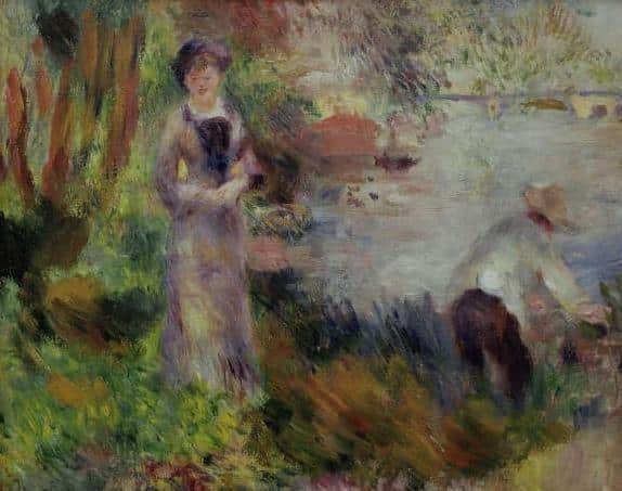 Am Ufer der Seine in Argenteuil, 1878 – Pierre-Auguste Renoir Pierre-Auguste Renoir 85x75