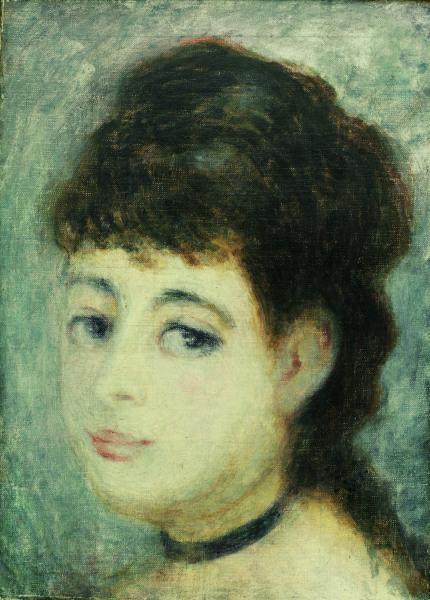 Porträt einer jungen Frau um 1875 – Pierre-Auguste Renoir Pierre-Auguste Renoir 70x105