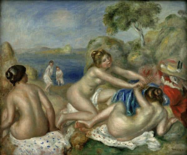 Drei Badende mit einer Krabbe c.1897 – Pierre-Auguste Renoir Pierre-Auguste Renoir 85x75