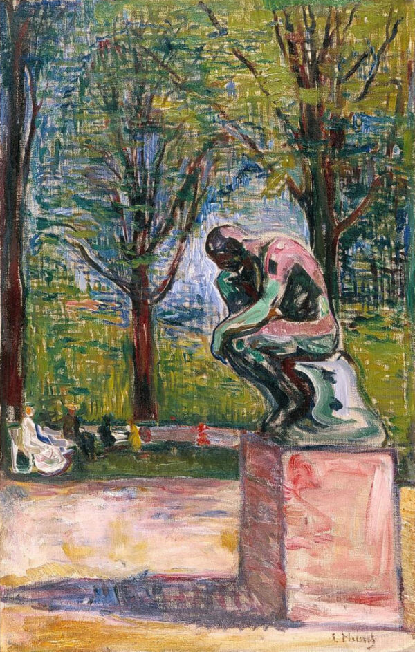 Der Denker von Rodin – Edvard Munch Edvard Munch 70x105