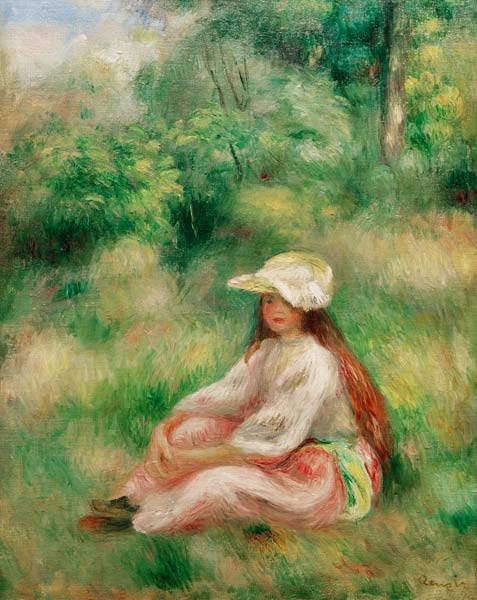 Mädchen in Rosa gekleidet – Pierre-Auguste Renoir Pierre-Auguste Renoir 70x85