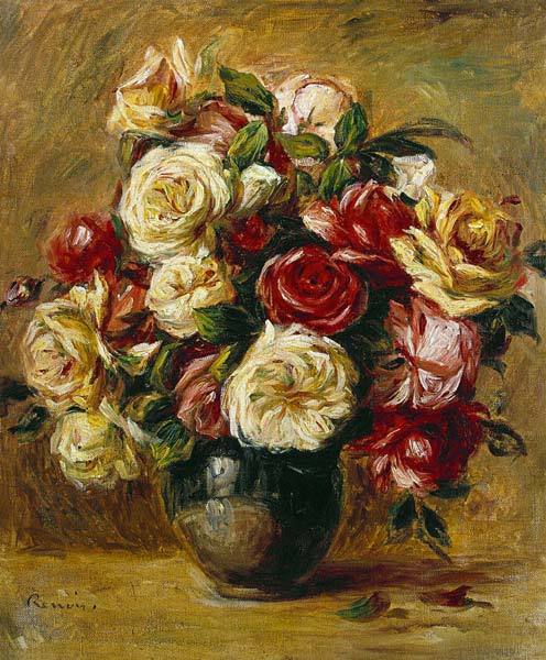 Bouquet von Rosen – Pierre-Auguste Renoir Pierre-Auguste Renoir 70x85