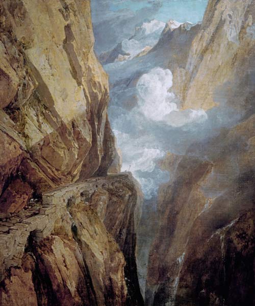 Der Gotthardpass – William Turner J.M.W. Turner 70x85