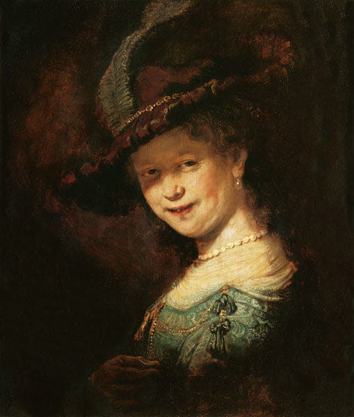 Saskia van Uijlenburgh als junges Mädchen – Rembrandt van Rijn Rembrandt van Rijn 70x85