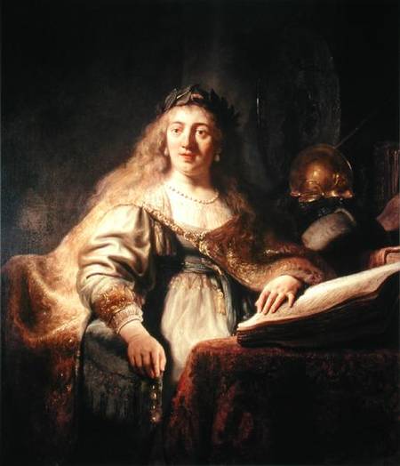 Saskia und Minerva – Rembrandt van Rijn Rembrandt van Rijn 70x85