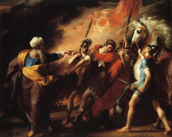 Saul von Samuel getadelt, weil er den Geboten des Herrn nicht gehorcht hat – John Singleton Copley John Singleton Copley