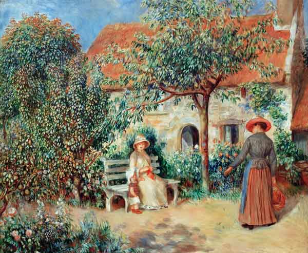 Garten-Szene – Pierre-Auguste Renoir Pierre-Auguste Renoir 85x75