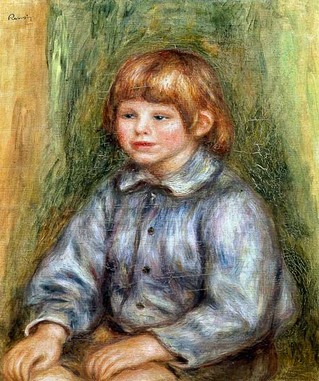 Porträt von Claude Renoir sitzend – Pierre-Auguste Renoir Pierre-Auguste Renoir 70x85