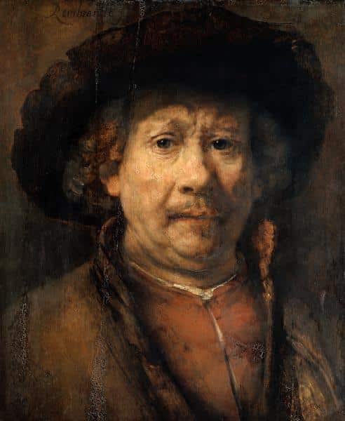 Auto-Porträt VI – Rembrandt van Rijn Rembrandt van Rijn 70x85