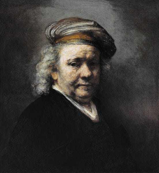 Auto-Porträt V – Rembrandt van Rijn Rembrandt van Rijn 70x70