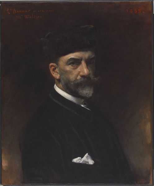 Selbstporträt gewidmet William Walters – Léon Bonnat Léon Bonnat 70x85