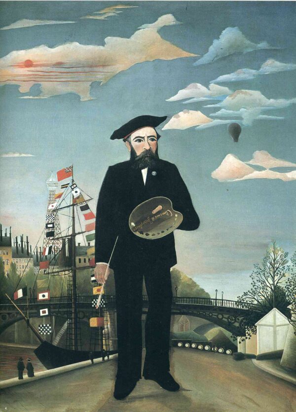 Selbstporträt der Île Saint-Louis – Henri Rousseau Henri Rousseau 70x105