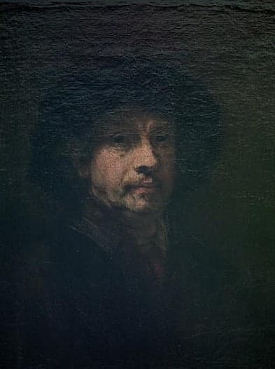 Autoporträt, um 1655 – Rembrandt van Rijn Rembrandt van Rijn 70x85