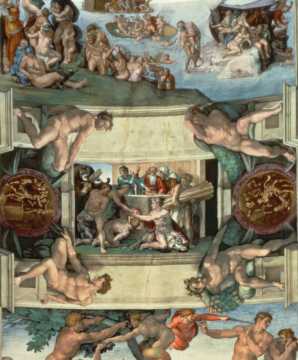 Die Opferung Noahs – Michelangelo Michelangelo 70x85