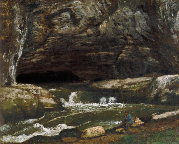 Die Quelle der Loue oder Die Sarazenengrotte – Gustave Courbet Gustave Courbet 85x75