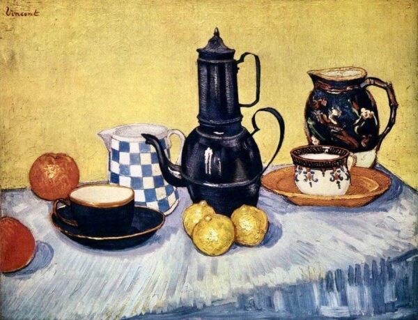 Stillleben mit Kaffeekanne – Van Gogh Vincent Van Gogh 85x75