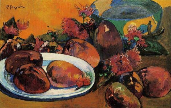 Stillleben mit Mangos – Paul Gauguin Paul Gauguin 105x70