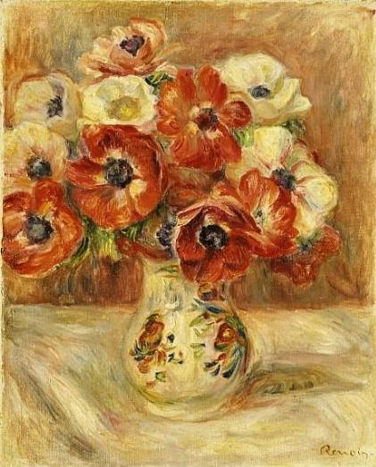 Stillleben mit Anemonen – Pierre-Auguste Renoir Pierre-Auguste Renoir 70x85