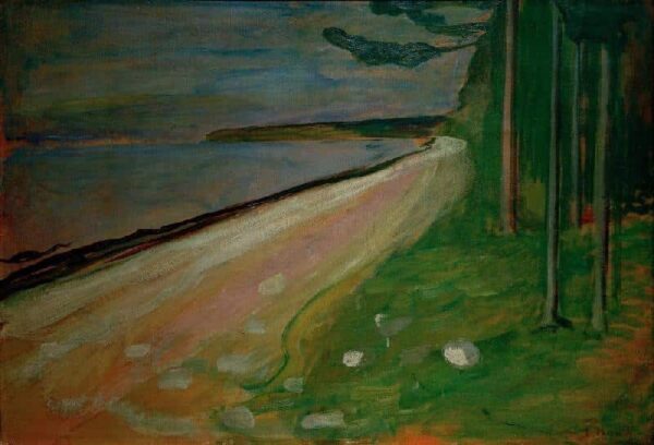 Plage près de Asgardstrand – Edvard Munch: Strand bei Asgardstrand – Edvard Munch Edvard Munch 105x70