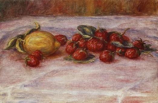 Erdbeeren und Zitronen – Pierre-Auguste Renoir Pierre-Auguste Renoir 105x70