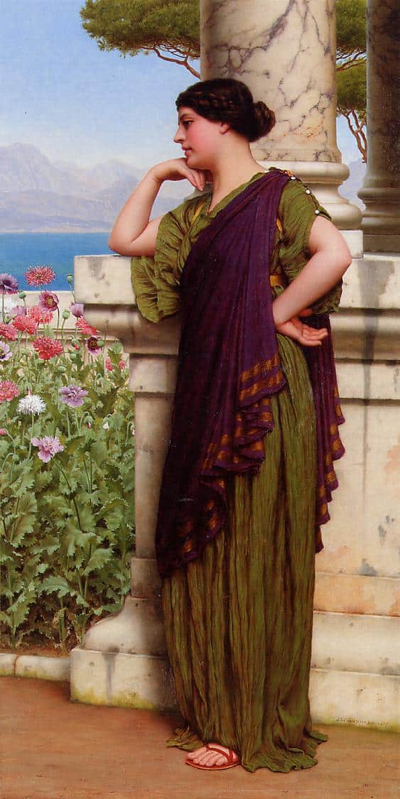 Zärtliche Gedanken – John William Godward John William Godward 70x140