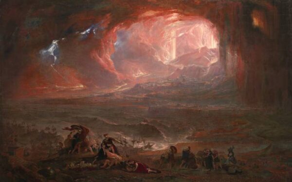 Die Zerstörung von Pompeji und Herculaneum – John Martin John Martin 105x70