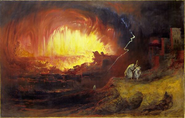 Die Zerstörung von Sodom und Gomorrha – John Martin John Martin 105x70