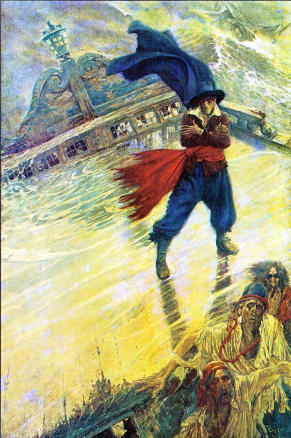 Der fliegende Holländer, veröffentlicht in Colliers Weekly, 8. Dezember 1900 – Howard Pyle Howard Pyle