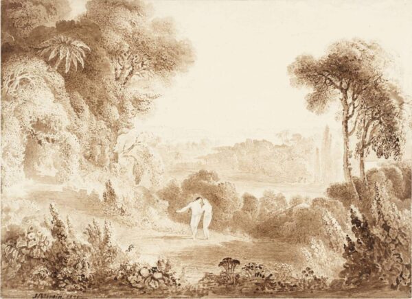 Der Garten Eden – John Martin John Martin 105x70