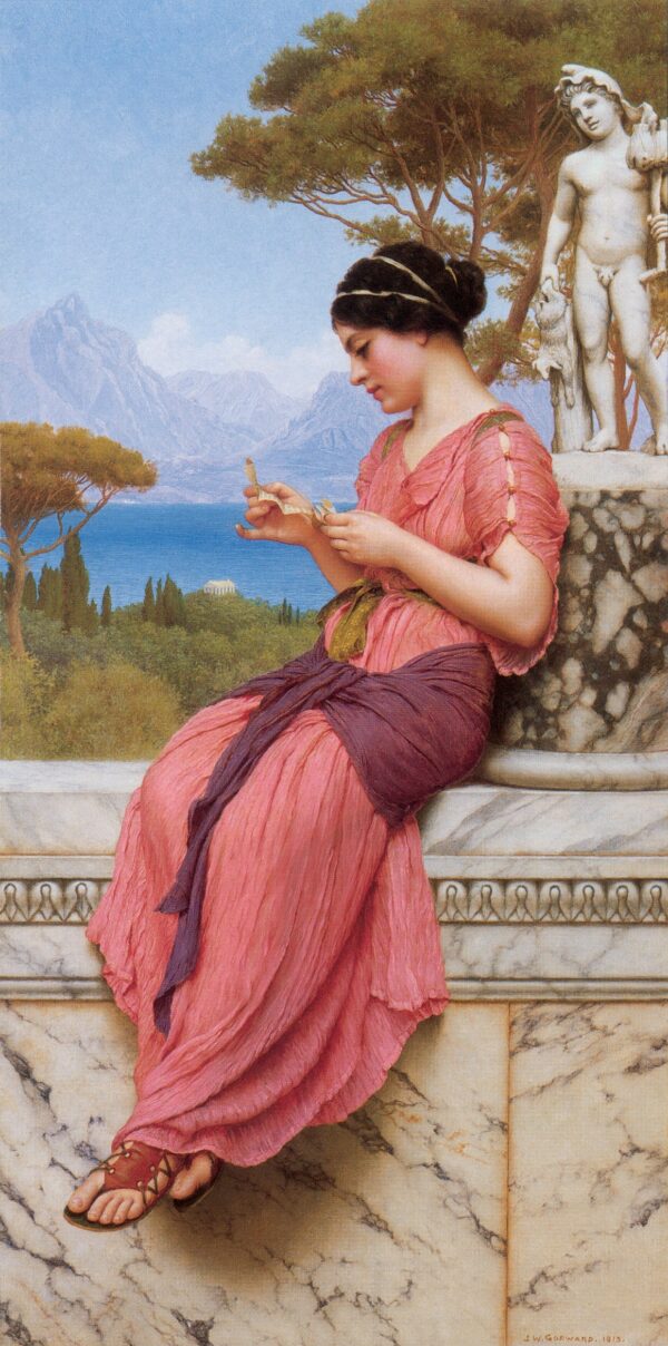 Der Liebesbrief – John William Godward John William Godward 70x140