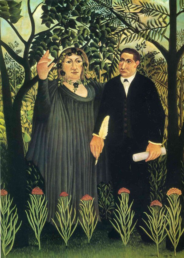 Die Muse inspiriert den Dichter – Henri Rousseau Henri Rousseau 70x105