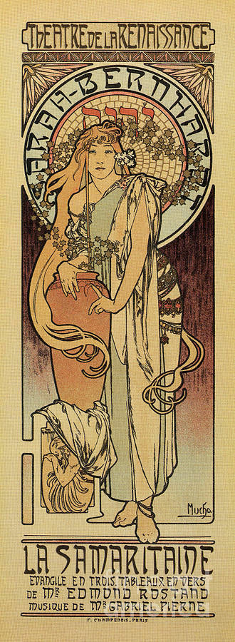 Die Samaritaine – Mucha Alfons Mucha 70x160