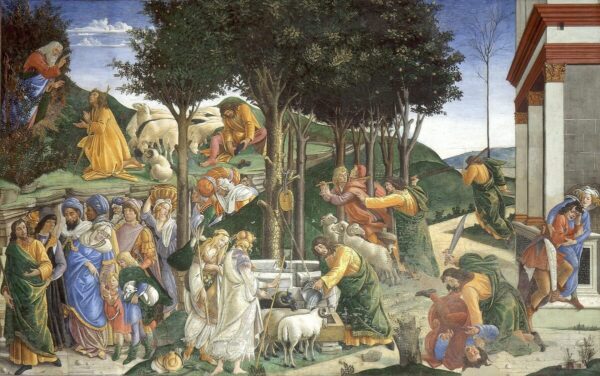 Die Prüfungen des Mose – Sandro Botticelli Sandro Botticelli 105x70