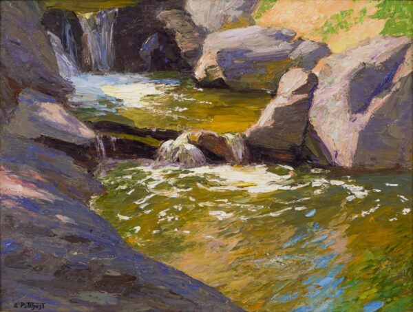 Der Wasserfall – Edward Henry Potthast Edward Henry Potthast 85x75