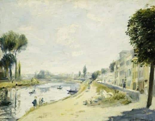 Die Ufer der Seine in Bougival, um 1875 – Pierre-Auguste Renoir Pierre-Auguste Renoir 85x75