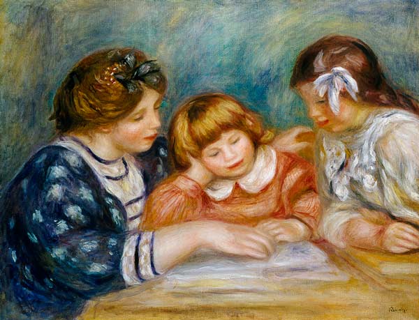 Die Lektion – Pierre-Auguste Renoir Pierre-Auguste Renoir 85x75