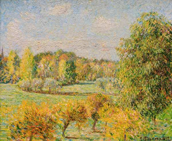 Der Herbst in Eragny – Camille Pissarro Camille Pissarro 85x75