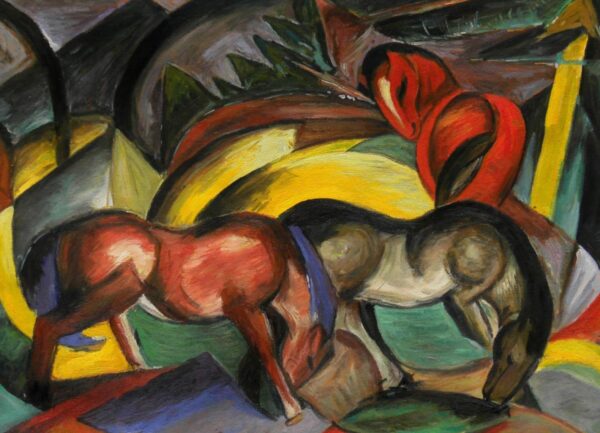 3 Pferde – Franz Marc Franz Marc 105x70