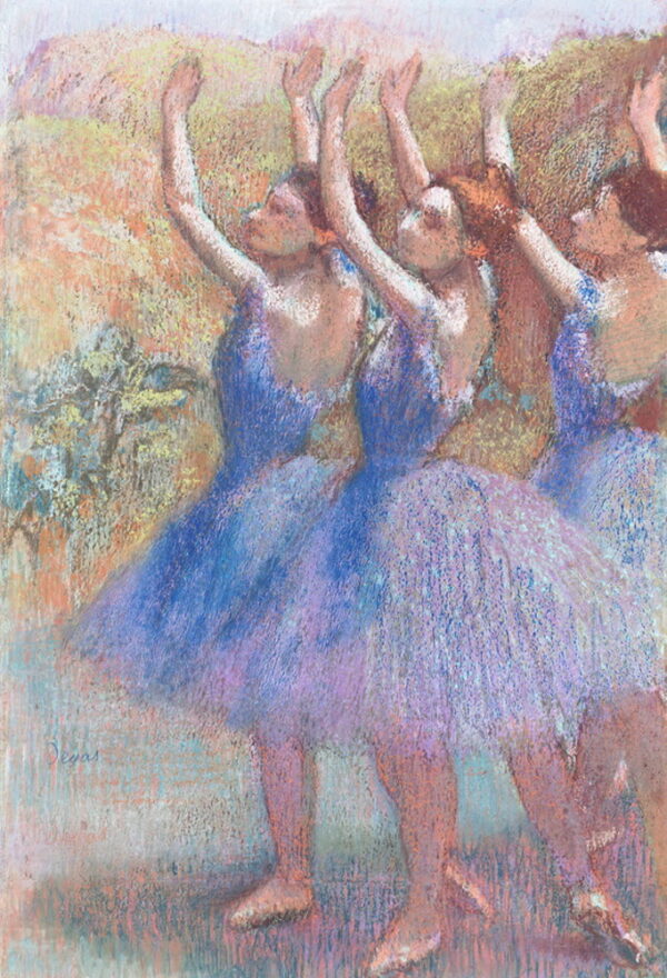 Drei Tänzerinnen in Blau – Edgar Degas Edgar Degas 70x105