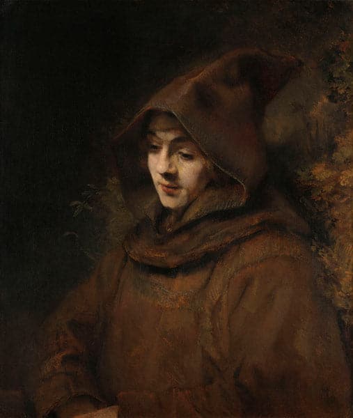 Titus als Mönch – Rembrandt van Rijn Rembrandt van Rijn 70x85