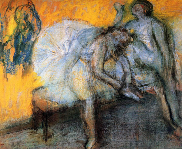 Zwei Tänzerinnen entspannen sich – Edgar Degas Edgar Degas 85x75